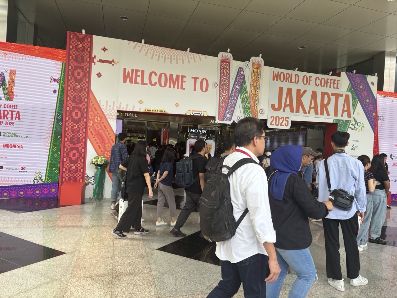 Main entrance of World of Coffee Jakarta 2025